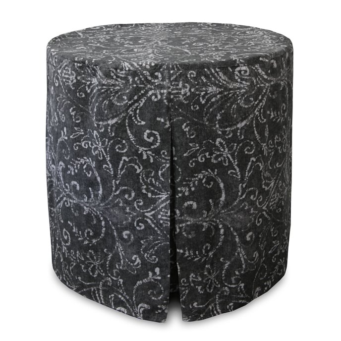 Tablevogue 60-Inch Black Bali Print Round Table Cover Thumbnail