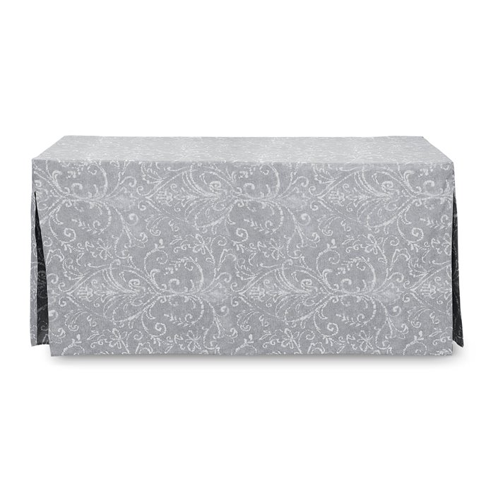 Tablevogue 6-Foot Pearl Gray Bali Print Table Cover Thumbnail