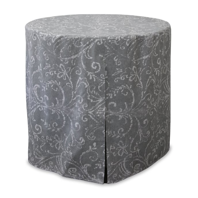 Tablevogue 48-Inch Pearl Gray Bali Print Round Table Cover Thumbnail