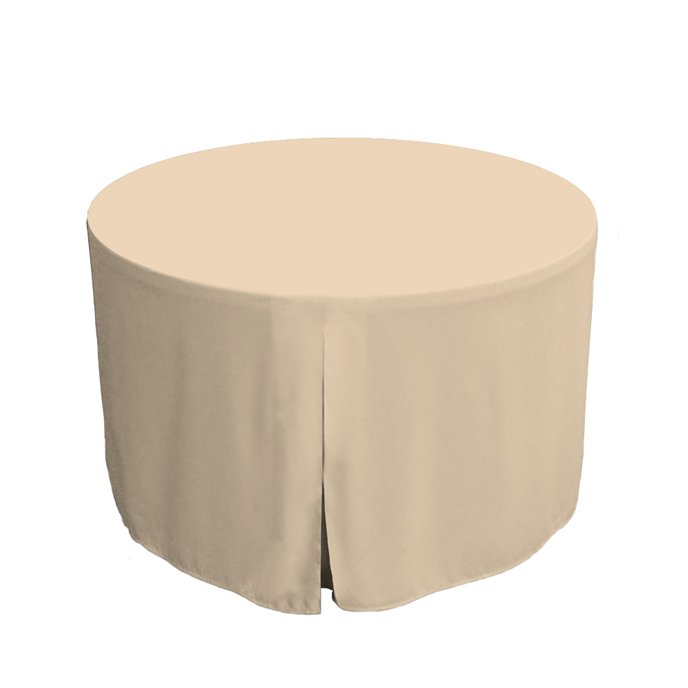 Tablevogue 48-Inch Natural Round Table Cover Thumbnail