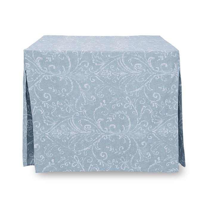 Tablevogue 34-Inch Square Misty Blue Bali Print Table Cover Thumbnail