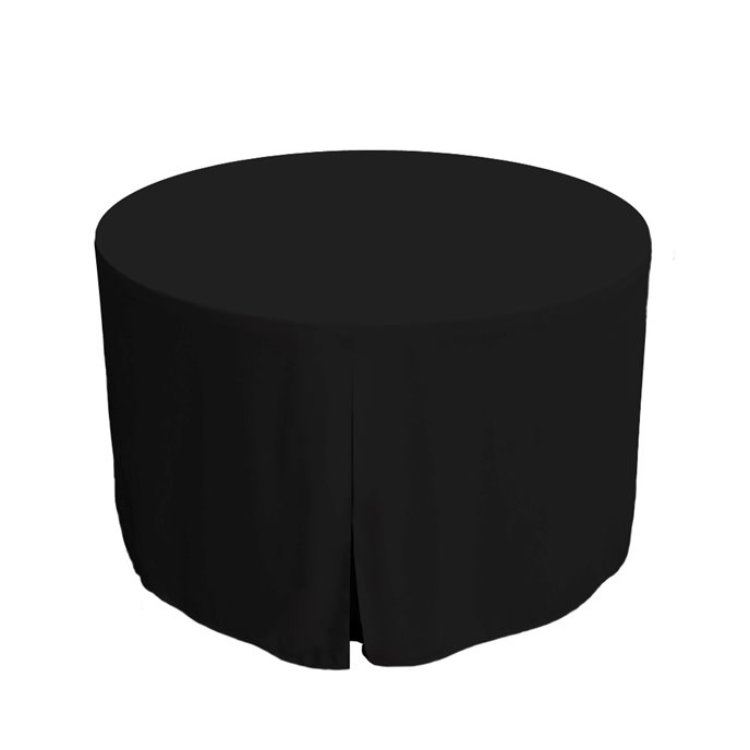 Tablevogue 48-Inch Black Round Table Cover Thumbnail