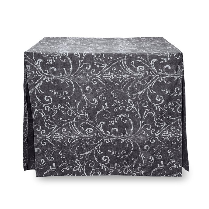 Tablevogue 34-Inch Square Black Bali Print Table Cover Thumbnail