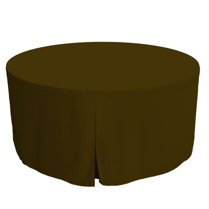 Tablevogue 60-Inch Chocolate Round Table Cover Thumbnail