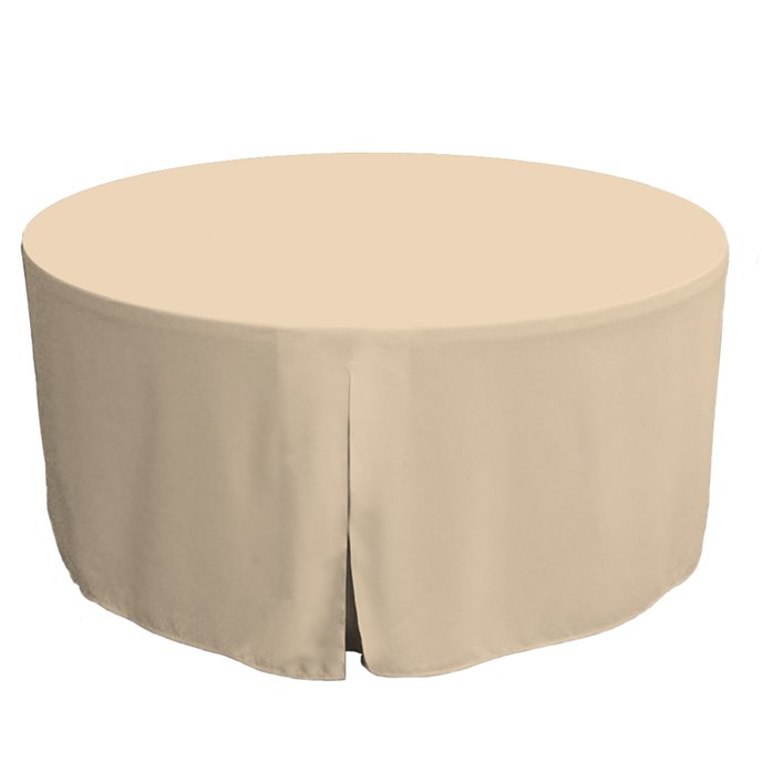 Tablevogue 60-Inch Natural Round Table Cover Thumbnail