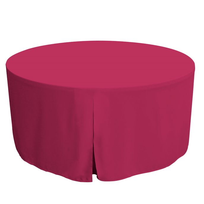 Tablevogue 60-Inch Fuchsia Round Table Cover Thumbnail