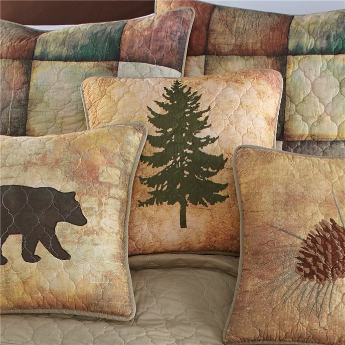 Wood Patch Tree Decorative Pillow Thumbnail