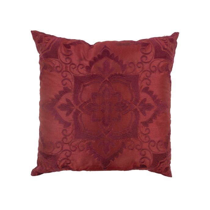 Spice Postage Stamp Burgundy Decorative Pillow Thumbnail