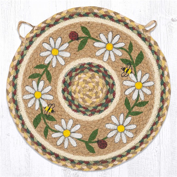 Daisy Round Chair Pad 15.5"x15.5" Thumbnail