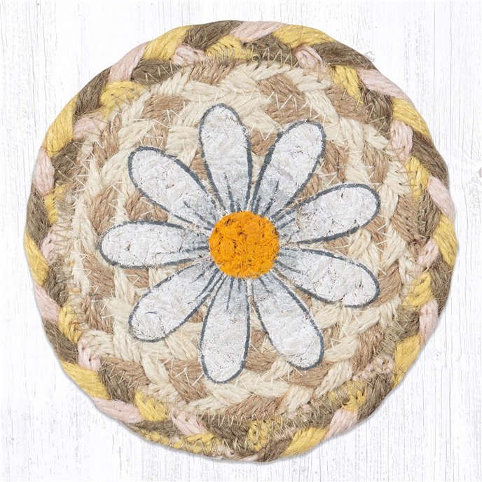 Daisy Printed Coaster 5"x5" Set of 4 Thumbnail