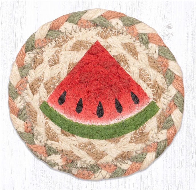 Watermelon Printed Coaster 5"x5" Set of 4 Thumbnail