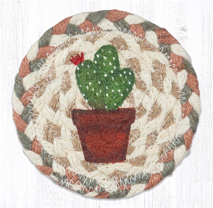 Cacti Design 1 Printed Coaster 5"x5" Set of 4 Thumbnail