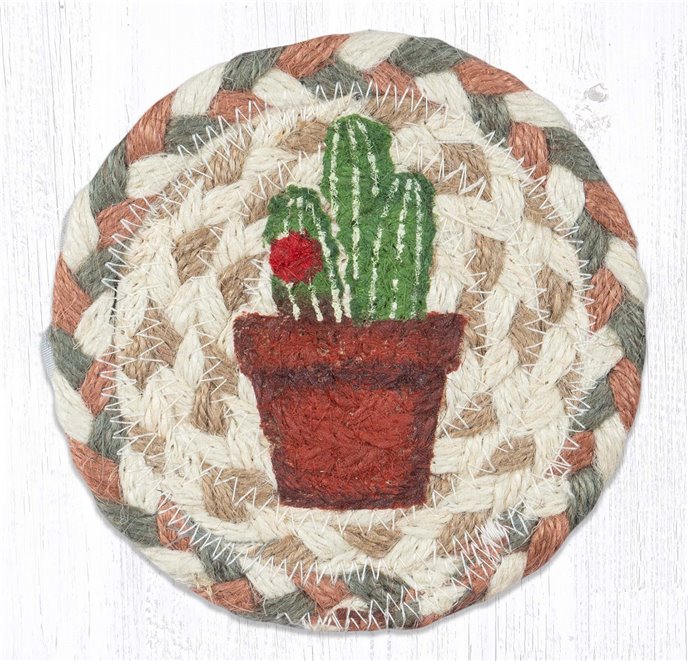 Cacti Design 2 Printed Coaster 5"x5" Set of 4 Thumbnail