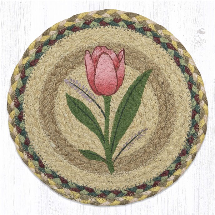 Tulip Printed Round Trivet 10"x10" Thumbnail