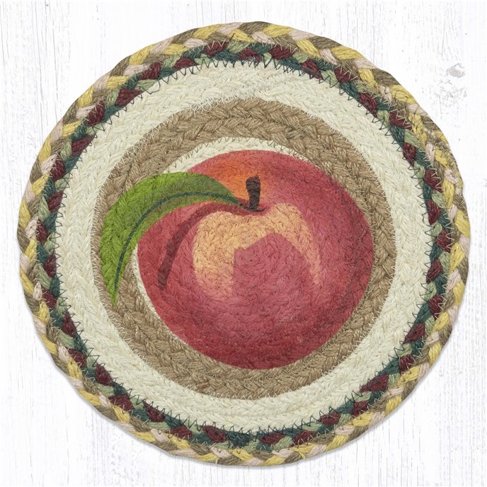 Peach Printed Round Trivet 10"x10" Thumbnail