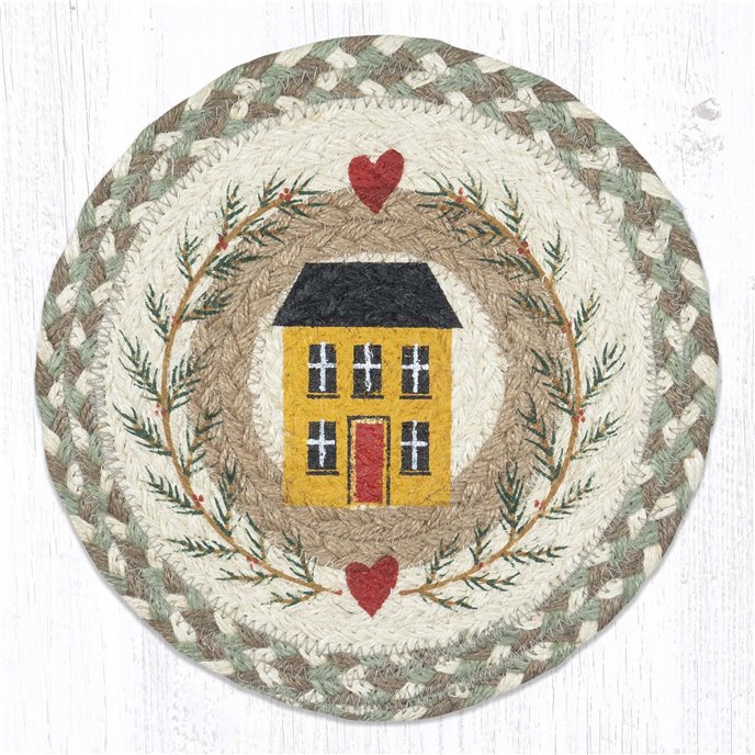 House & Garland Printed Round Trivet 10"x10" Thumbnail