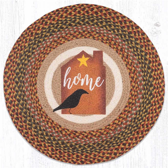 Home/Crow Round Rug 27"x27" Thumbnail