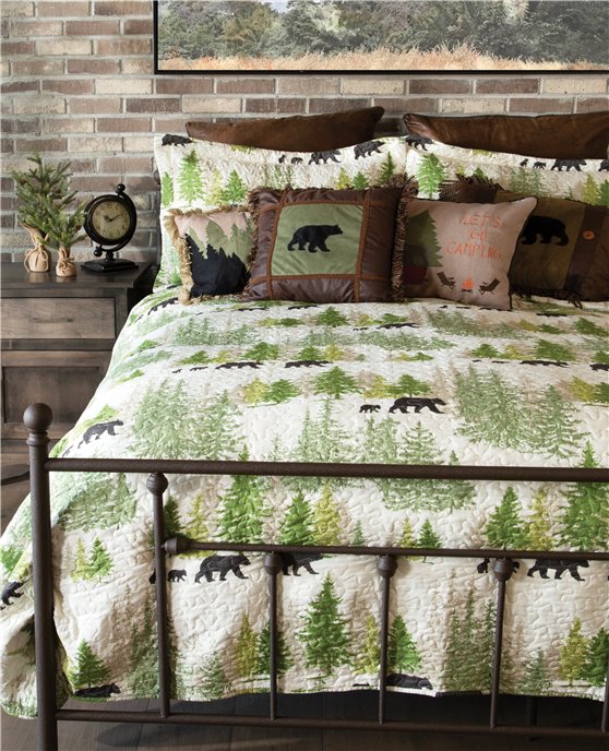 Pine Wilderness Quilt Set Queen Thumbnail