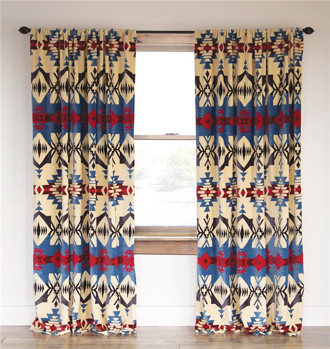 Carstens Blue River Southwestern Curtain Panels (Set of 2) Thumbnail