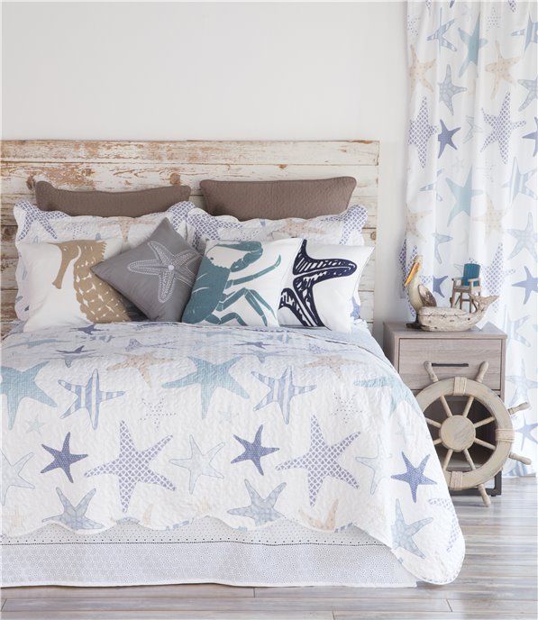 Starfish Reef Coastal Quilt set, King 3-Piece Thumbnail