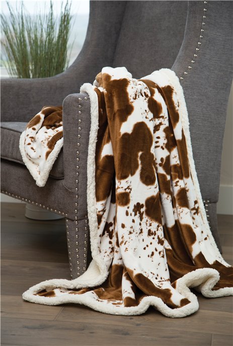 Hair on Hide Plush Sherpa Throw Thumbnail