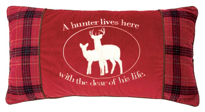 Carstens Deer Hunter Throw Pillow 14" x 26" Thumbnail