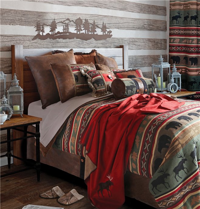 Carstens Backwoods Rustic Cabin Comforter Set, King Thumbnail