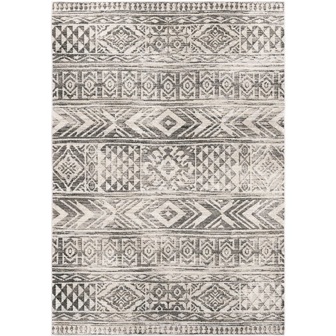 Kuba Delight Cloud Grey 6'7"x9'6" Rug Thumbnail