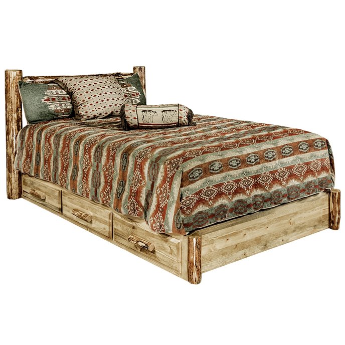 Glacier King Platform Bed w/ Storage Thumbnail