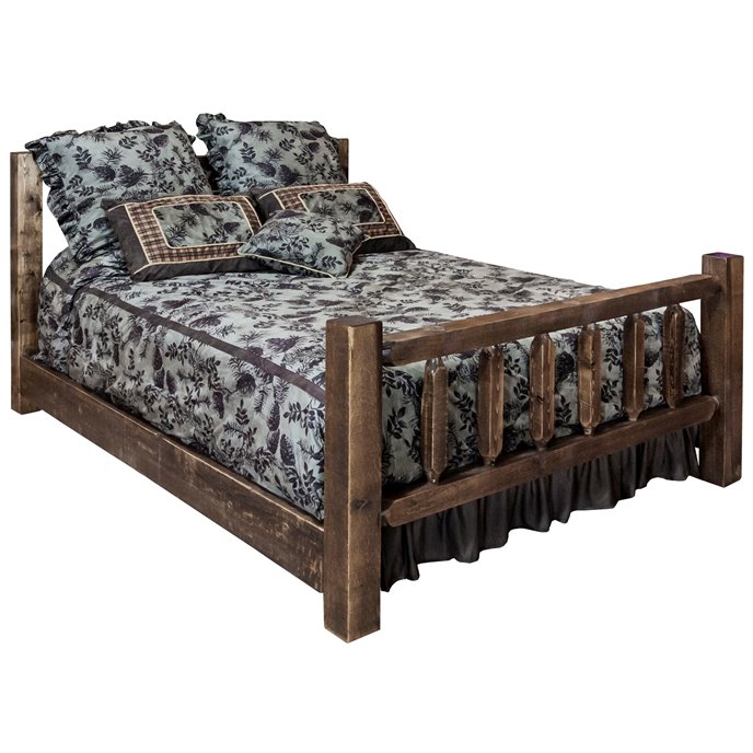 Homestead Eastern King Bed - Stain & Clear Lacquer Finish Thumbnail