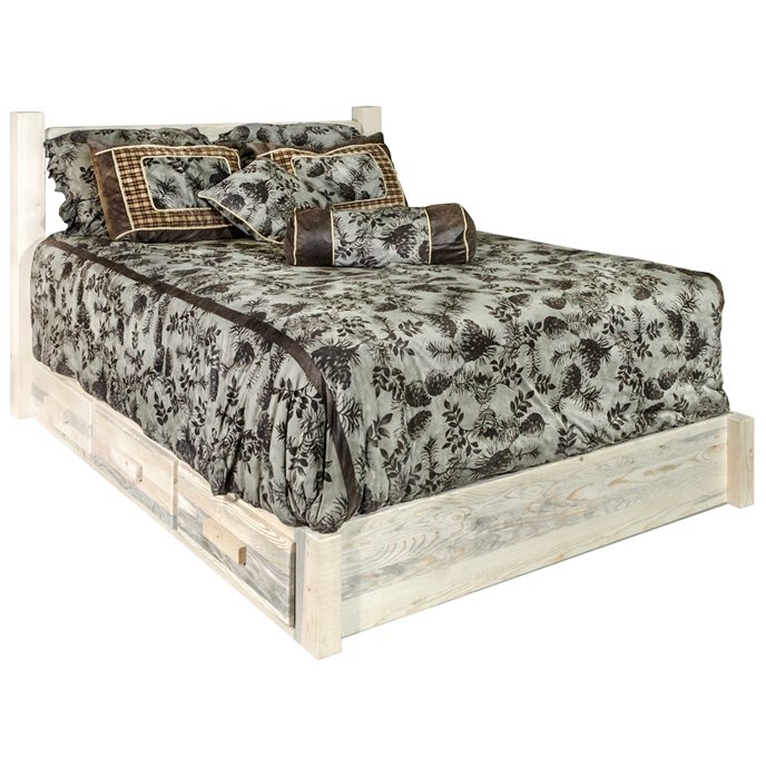 Homestead Cal King Platform Bed w/ Storage - Ready to Finish Thumbnail