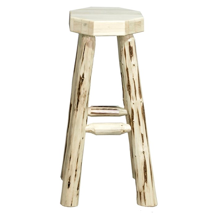 Montana Backless Barstool - Clear Lacquer Finish Thumbnail