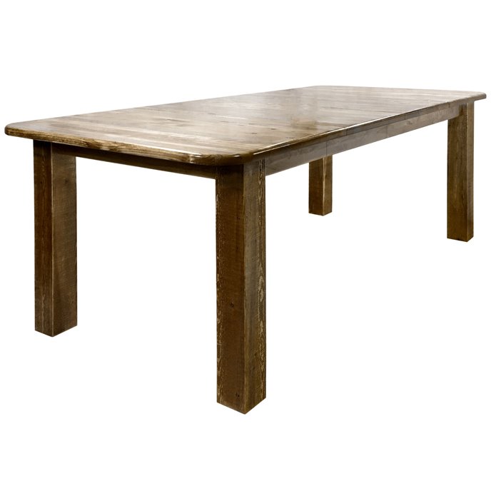 Homestead 4 Post Dining Table - w/ Two 18" Leaves - Stain & Clear Lacquer Finish Thumbnail