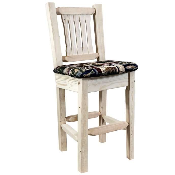 Homestead Barstool w/ Back - Ready to Finish Thumbnail