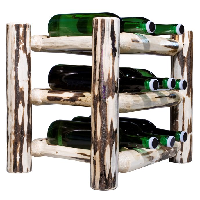 Montana Countertop Wine Rack - Clear Lacquer Finish Thumbnail