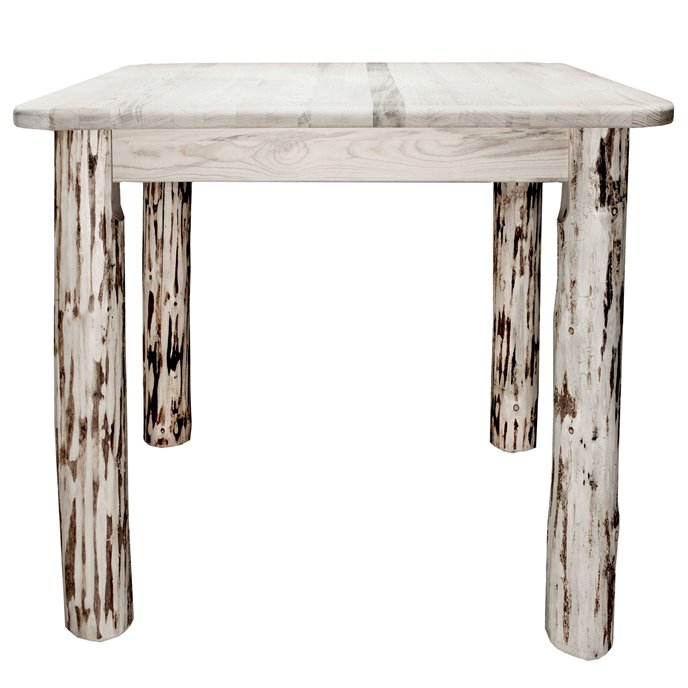 Montana Square 4 Post Dining Table - Clear Lacquer Finish Thumbnail