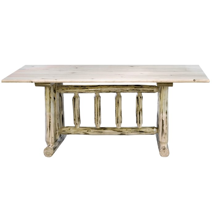 Montana Trestle Based Dining Table - Clear Lacquer Finish Thumbnail