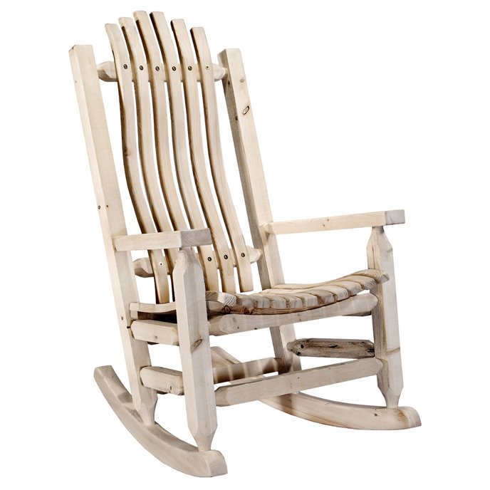 Homestead Adult Rocker - Clear Lacquer Finish Thumbnail