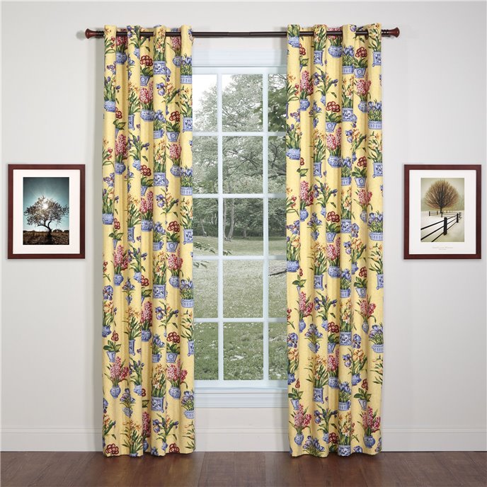 Melanie Buttercream Grommet Top Curtains Thumbnail