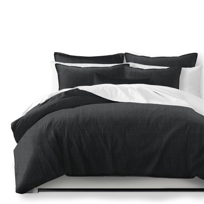 Austin Charcoal Duvet Cover and Pillow Sham(s) Set - Size Queen Thumbnail