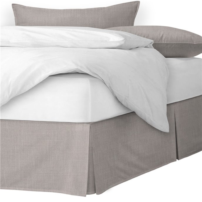 Austin Taupe Platform Bed Skirt - Size Twin 18" Drop Thumbnail