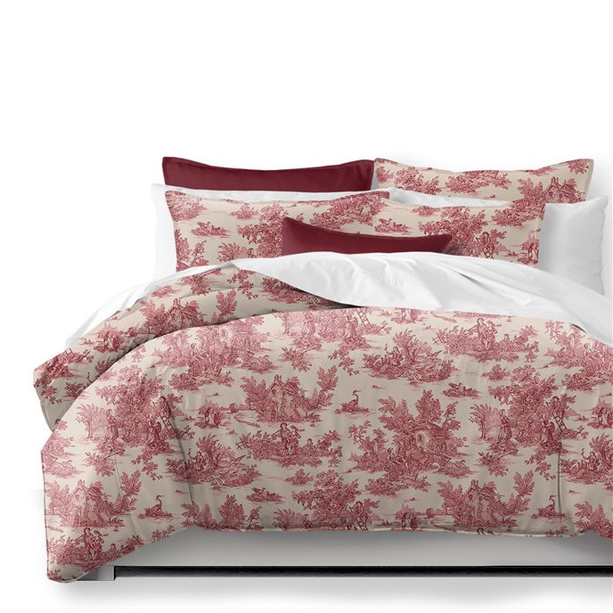 Bouclair Red Comforter and Pillow Sham(s) Set - Size Full Thumbnail