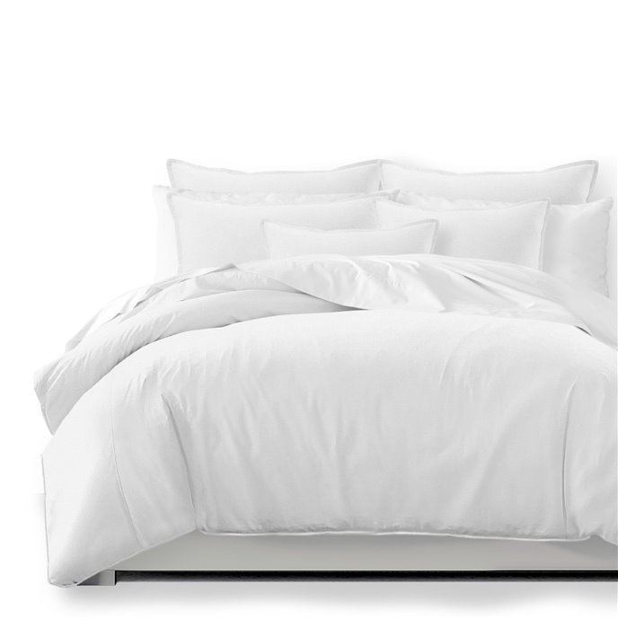 Braxton White Duvet Cover and Pillow Sham(s) Set - Size Queen Thumbnail