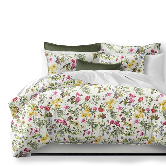 Destiny White Multi/Floral Comforter and Pillow Sham(s) Set - Size Twin Thumbnail