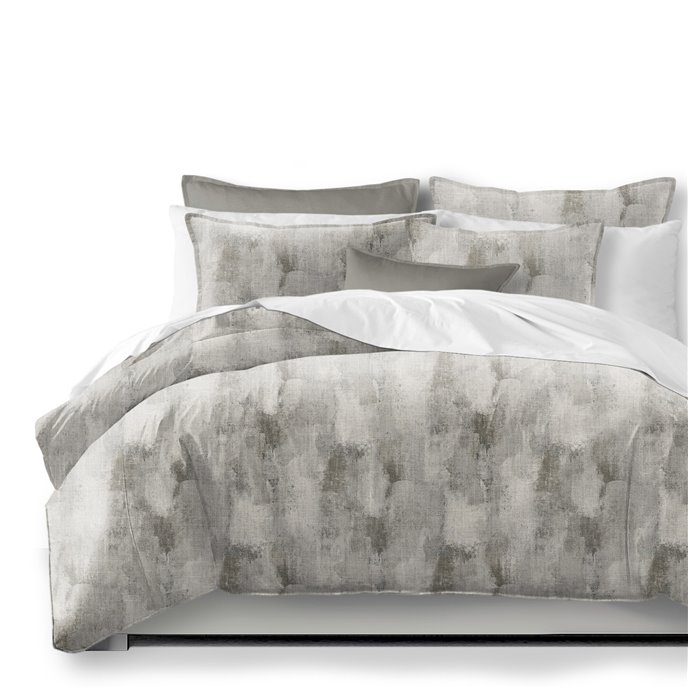 Thiago Linen Taupe  Duvet Cover and Pillow Sham(s) Set - Size Queen Thumbnail