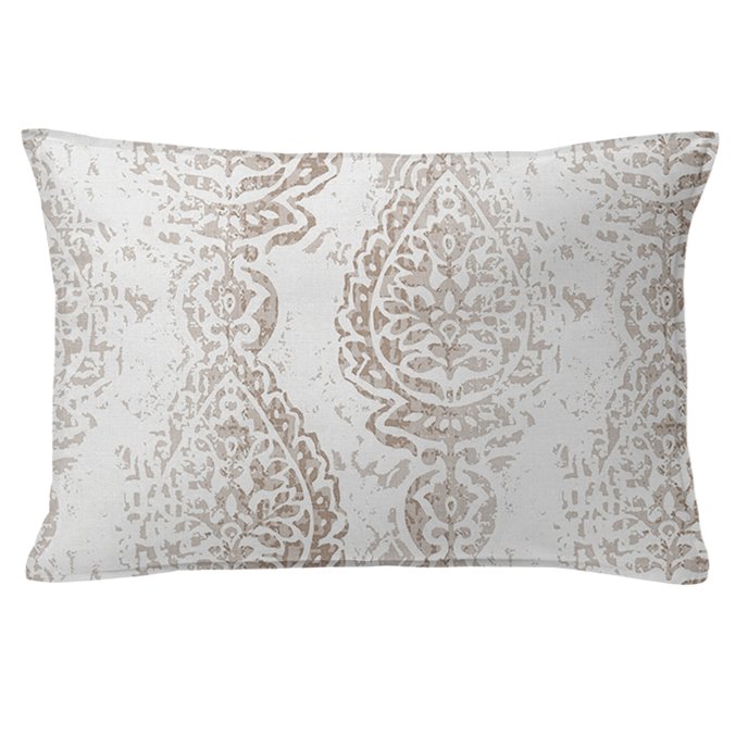 Taylor's Pick Ecru Decorative Pillow - Size 14"x20" Rectangle Thumbnail