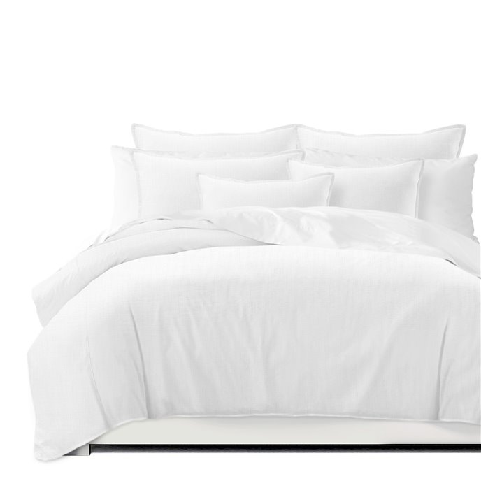 Ancebridge Bright White Comforter and Pillow Sham(s) Set - Size King / California King Thumbnail