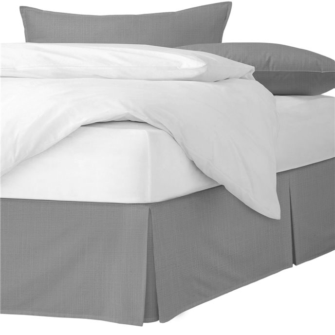 Ancebridge Dove Gray Platform Bed Skirt - Size Queen 15" Drop Thumbnail