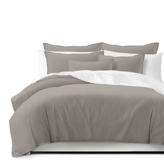 Nova Taupe Duvet Cover and Pillow Sham(s) Set - Size Full Thumbnail