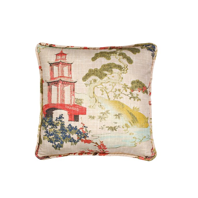 Zen Linen Square Pillow - Main Print Thumbnail